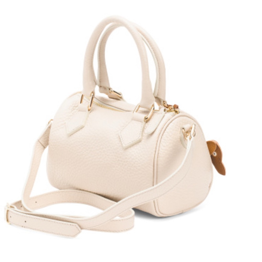 DIVINA FIRENZE Made in Italy leather Booling Crossbody - Picture 3 of 12
